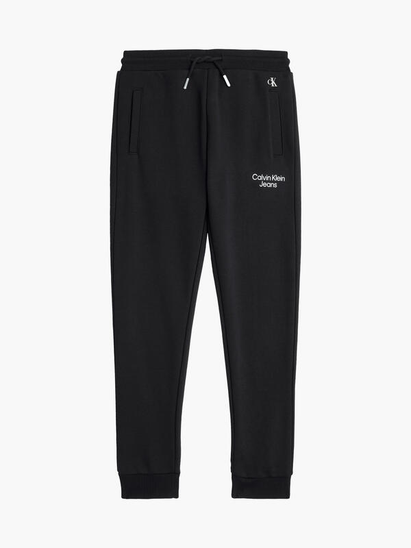 Calvin Klein CKJ STACK LOGO SWEAT Erkek Siyah Eşofman Altı