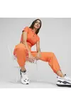 Puma DARE TO Cropped Slim Tee Kırmızı Kadın T-Shirt