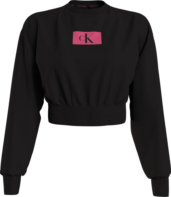 Calvin Klein L/S SWEATSHIRT Kadın Siyah Sweatshirt