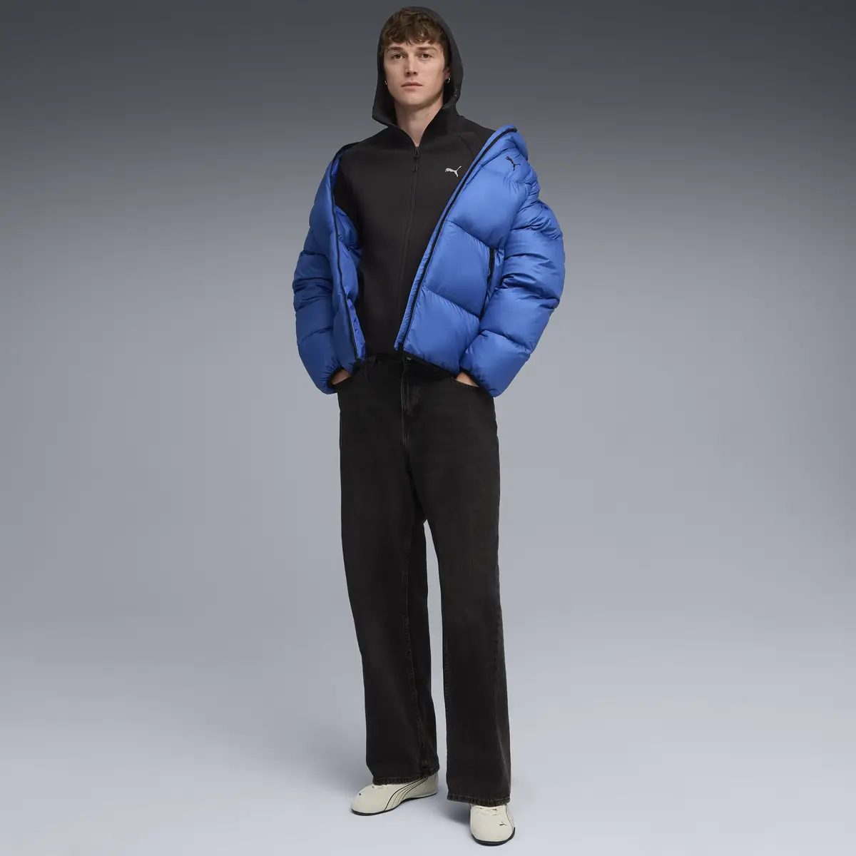 Puma EVOSTRIPE FZ Hoodie DK Siyah Erkek Hoodie