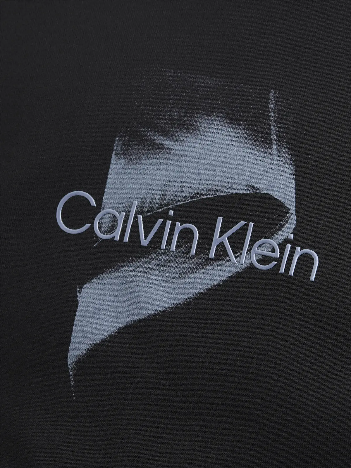 Calvin Klein RAISED GEL LOGO SWEA, BEH Siyah Erkek Sweatshirt