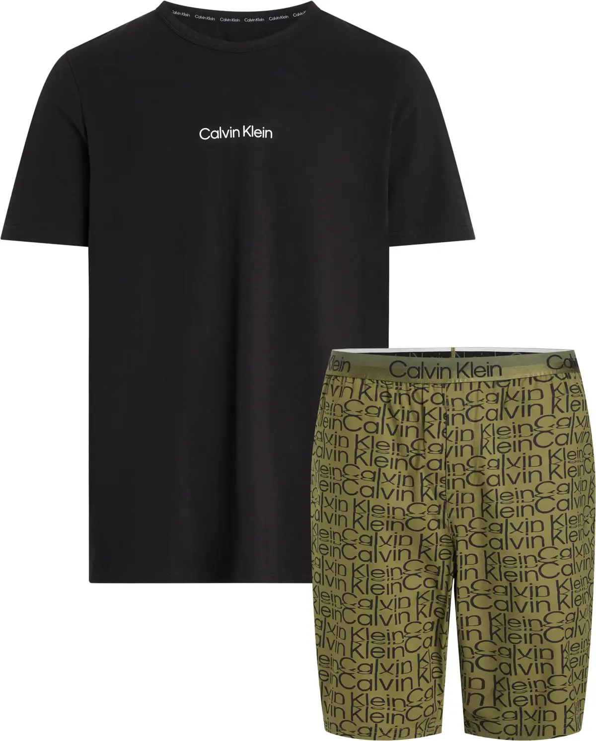 Calvin Klein S/S SHORT SET Erkek Siyah Eşofman Takımı