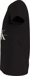 Calvin Klein MONOGRAM OFF PLACED Kadın Siyah T-Shirt