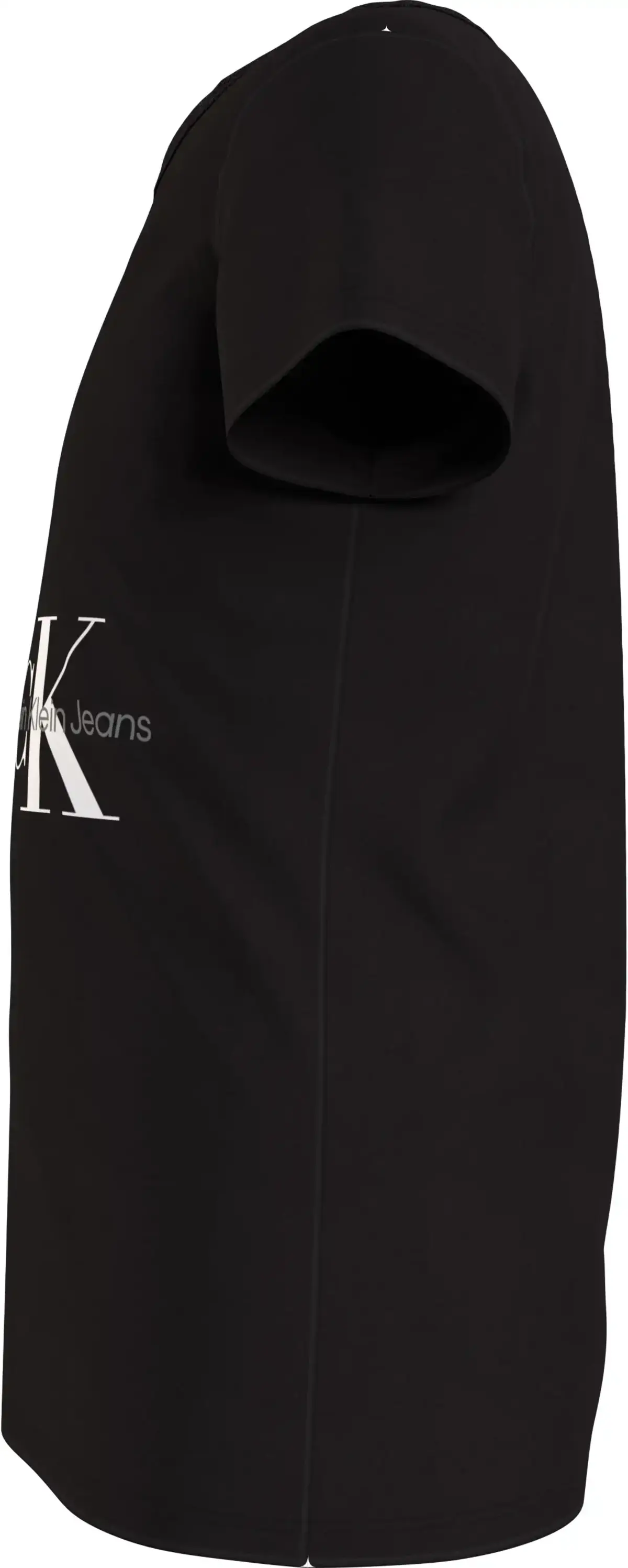 Calvin Klein MONOGRAM OFF PLACED Kadın Siyah T-Shirt