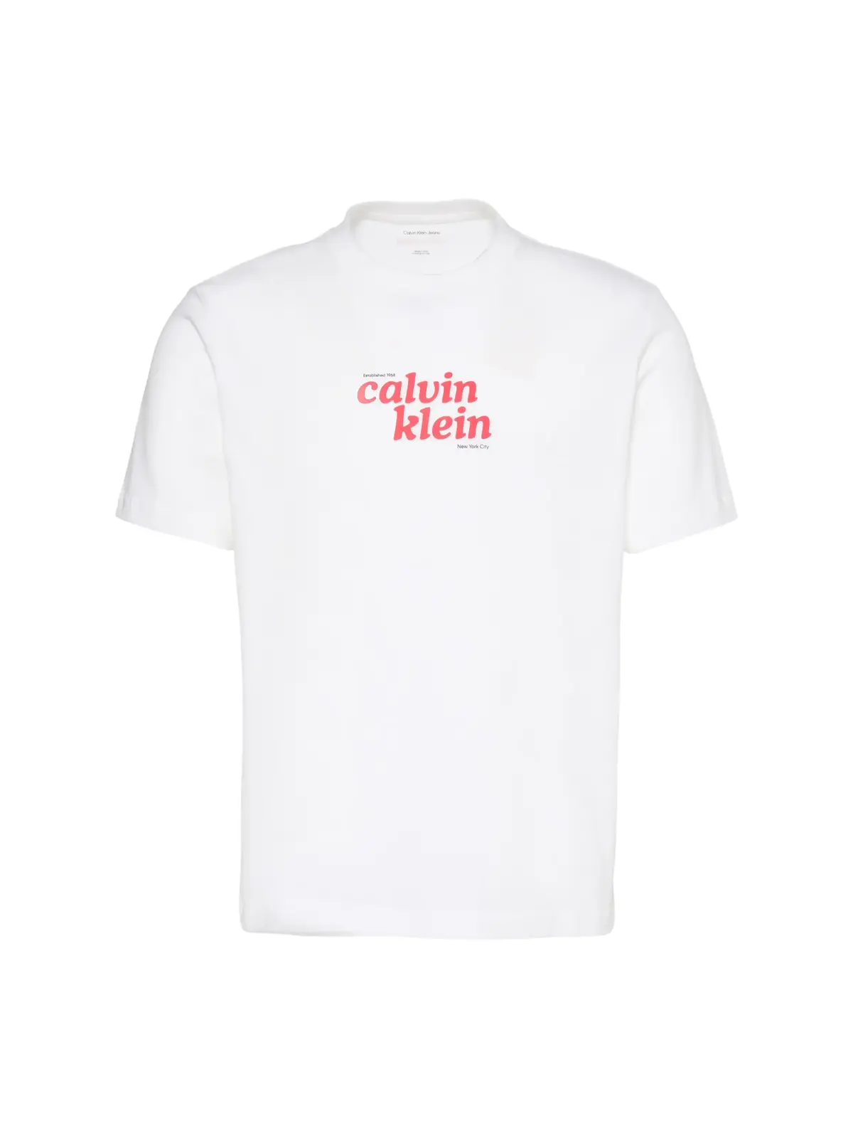Calvin Klein SS 20S CALVINKLEIN Beyaz Erkek Tişört