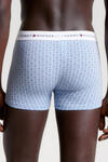 Tommy Hilfiger 3P TRUNK PRINT, 0UI Mavi 3'lü Erkek Boxer