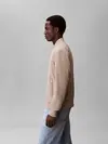 Calvin Klein LS MATTE BOMBER JACK Bej Erkek Fermuarlı Ceket