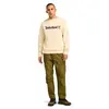 Timberland KENNEBEC RIVER Linear Logo Crew Neck Swe Bej Erkek Sweatshirt & Hoodie
