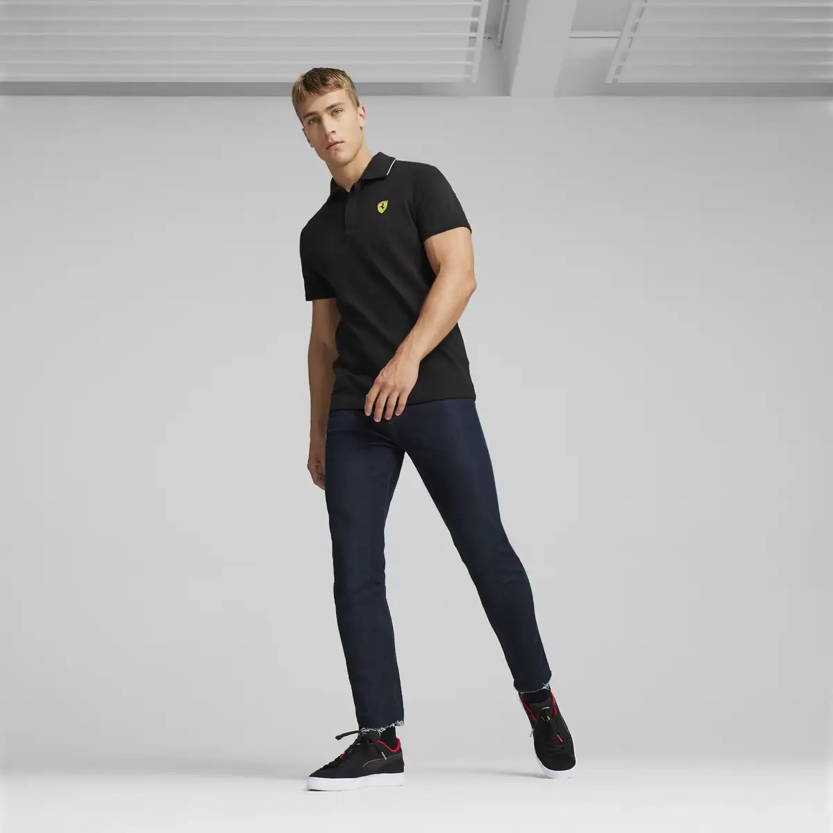 Puma Ferrari Race Polo Siyah Erkek T-Shirt & Polo