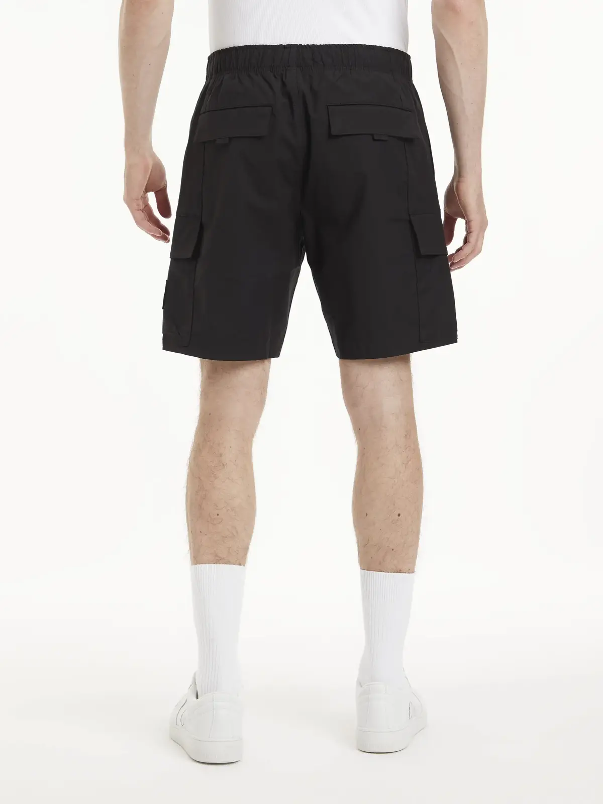 Calvin Klein WASHED CARGO WOVEN S Erkek Siyah Şort