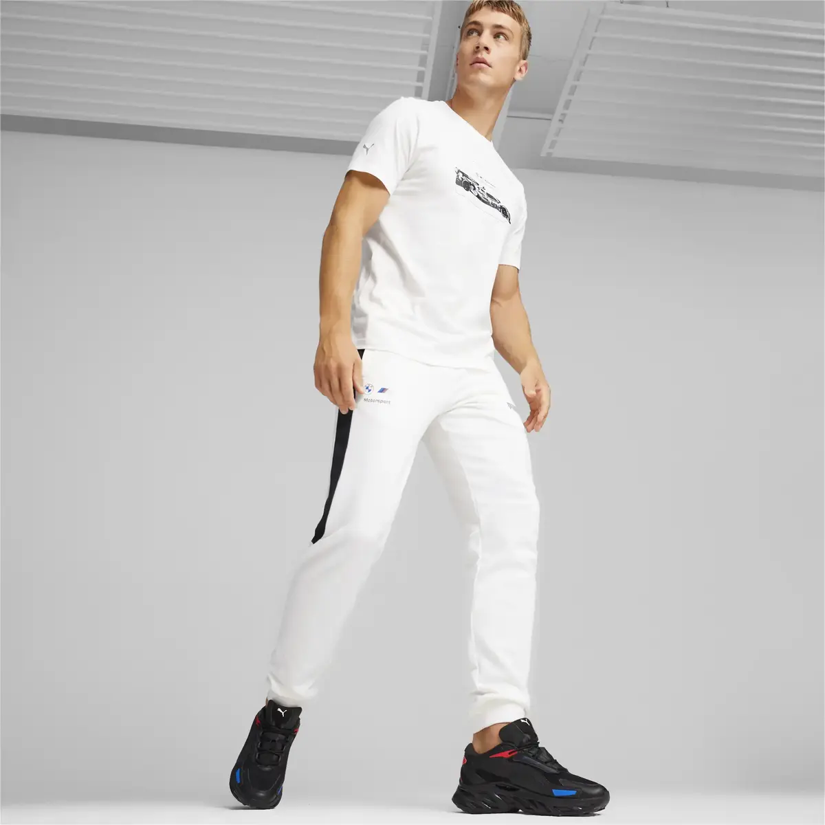 Puma BMW MMS MT7+ Sweat Pants Beyaz Erkek Eşofman Altı