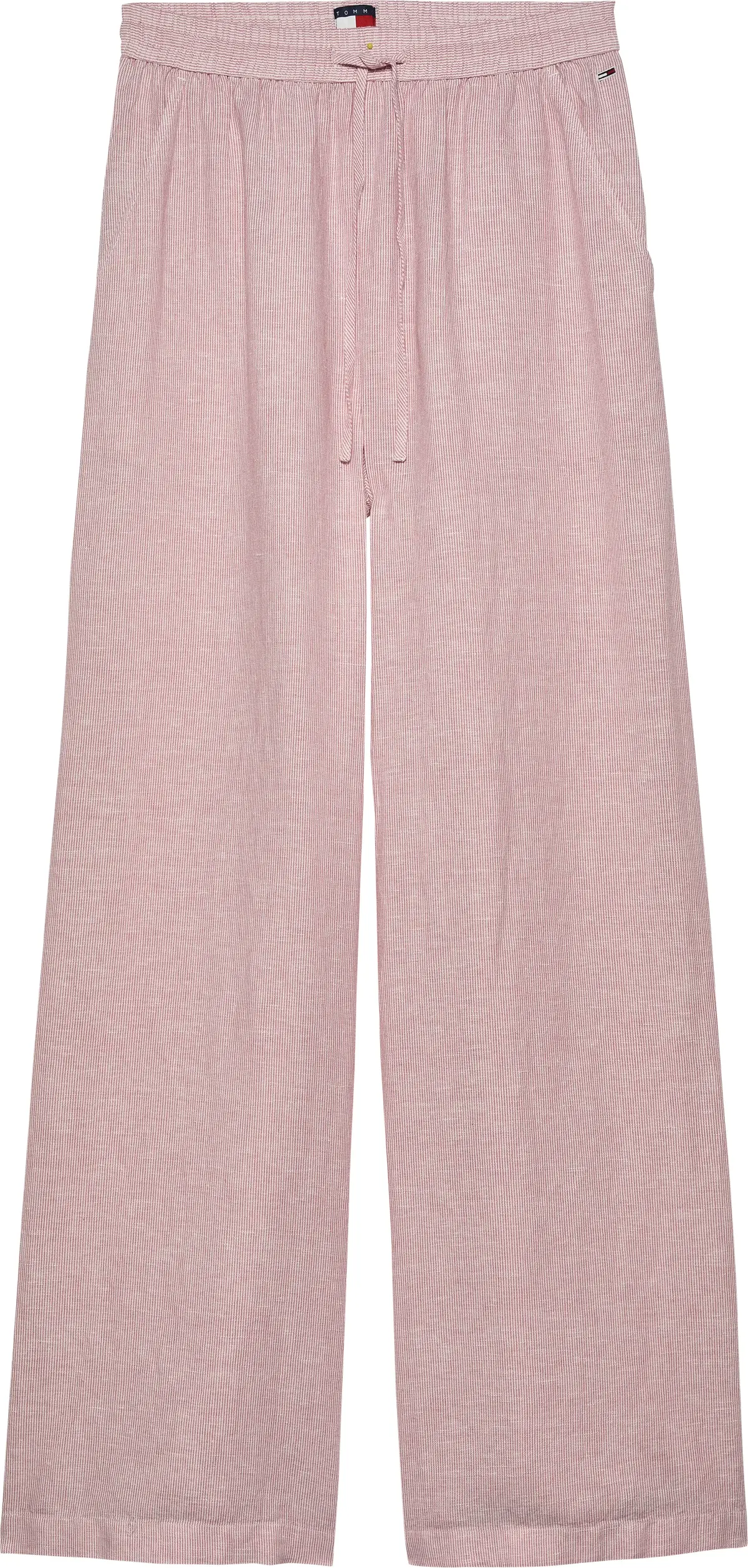 Tommy Hilfiger TJW LINEN PANT, TH3 Pembe Kadın Pantolon