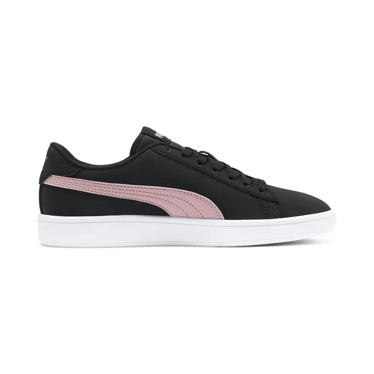 Puma Smash v2 Buck Siyah-Pembe Kadın Günlük Spor Ayakkabı