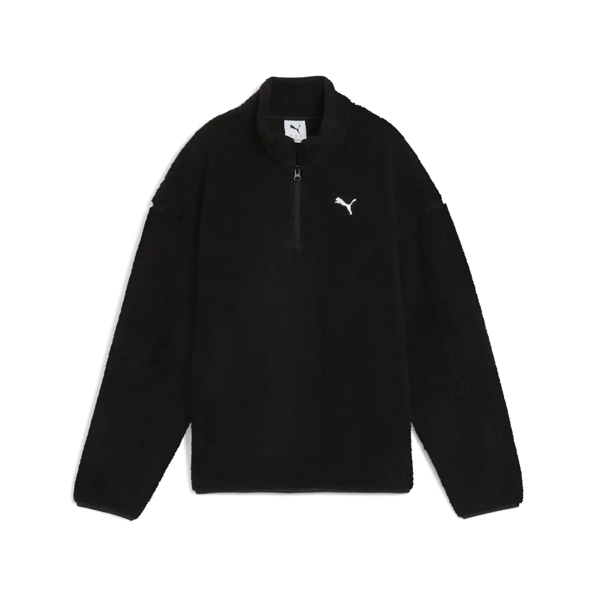 Puma ESS ELEVATED Half-Zip Crew Siyah Kadın Sweatshirt