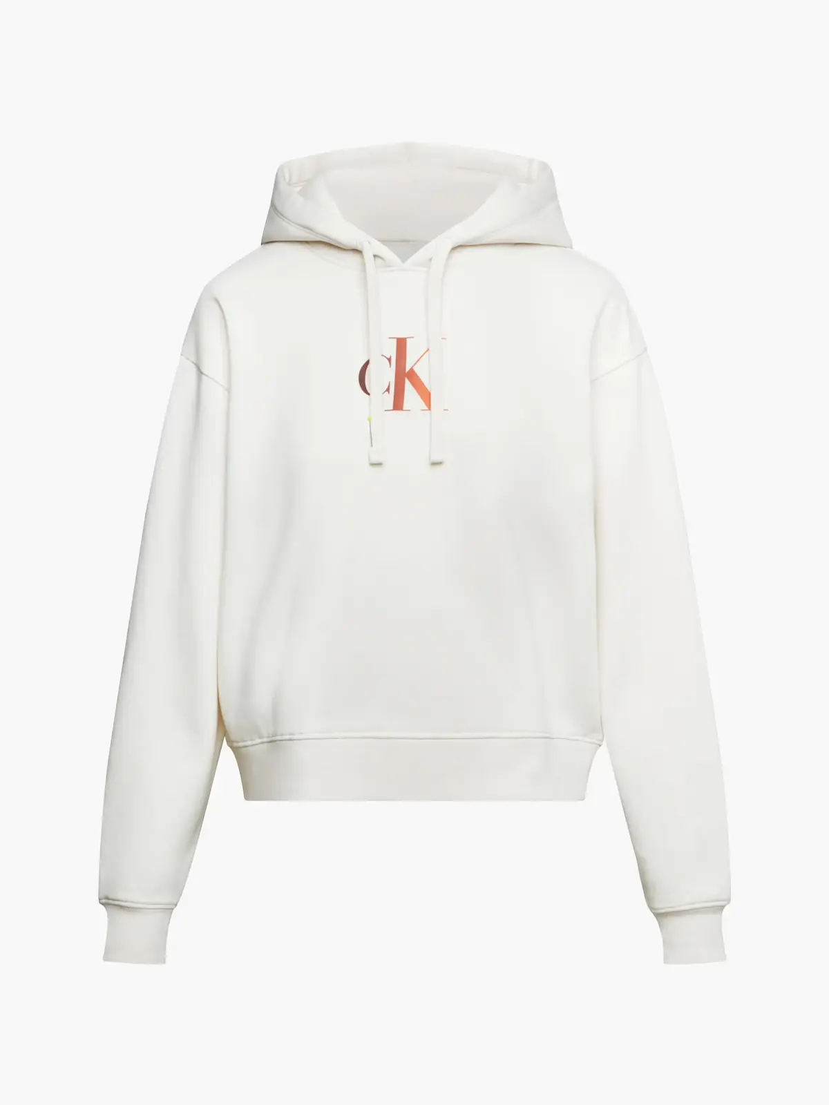 Calvin Klein GRADIENT CK HOODIE Kadın Krem Hoodie