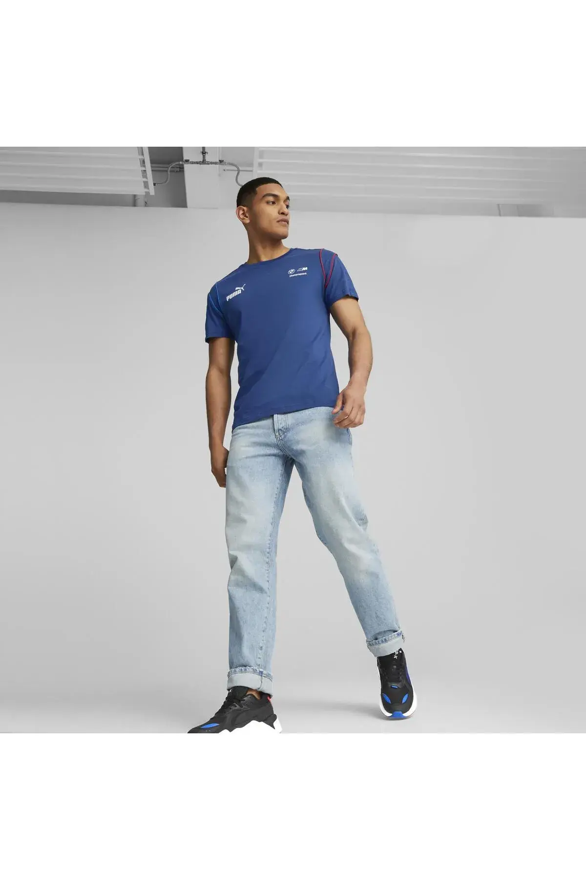 Puma BMW MMS MT7 Tee Mavi Erkek T-Shirt