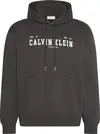 Calvin Klein LS 350FLEECE COLLEGIATE HOODIE Erkek Kahverengi Sweatshirt