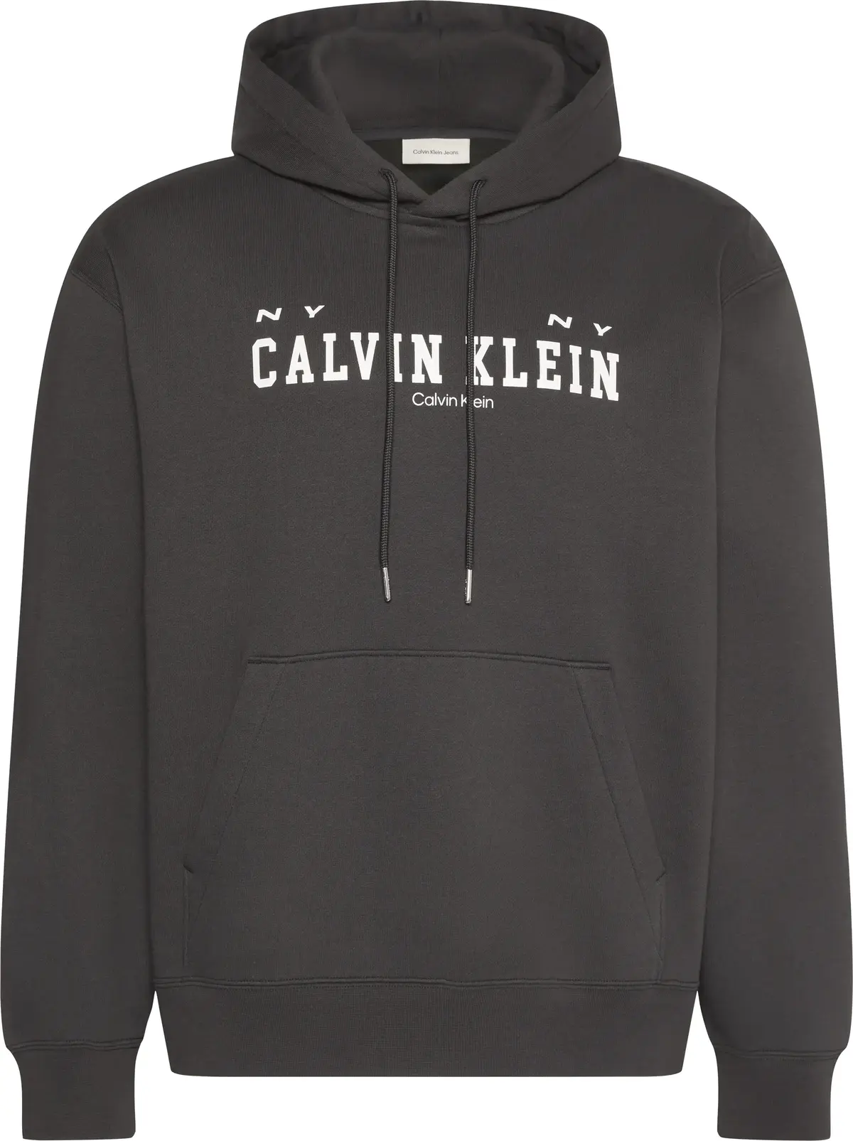 Calvin Klein LS 350FLEECE COLLEGIATE HOODIE Erkek Kahverengi Sweatshirt