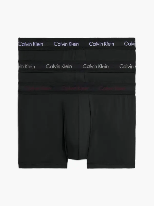 Calvin Klein LOW RISE TRUNK 3PK Erkek Siyah Boxer Set