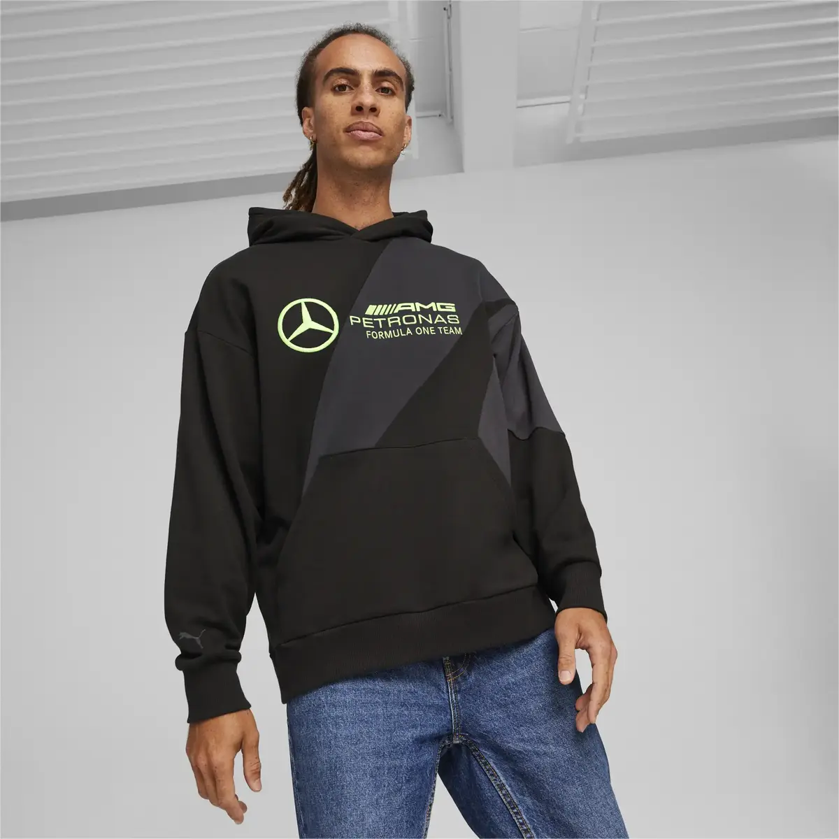 Puma MAPF1 Statement Hoodie Siyah Erkek Hoodie