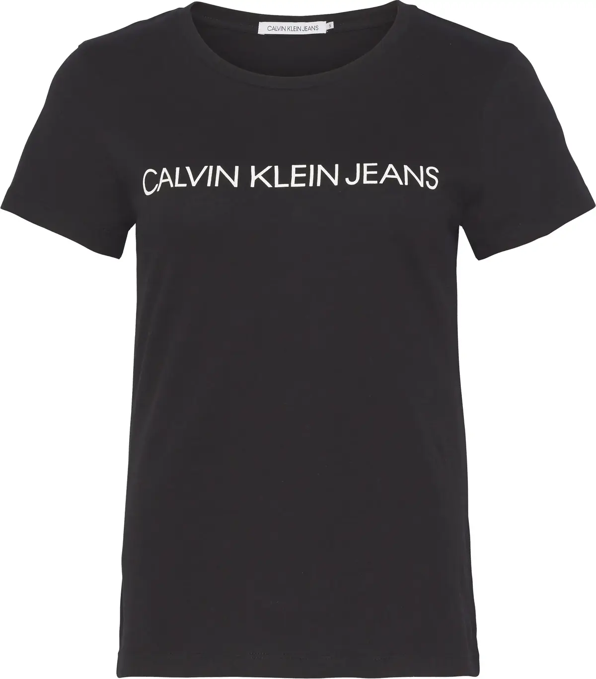 Calvin Klein CORE INSTIT LOGO SLI Kadın Siyah T-Shirt