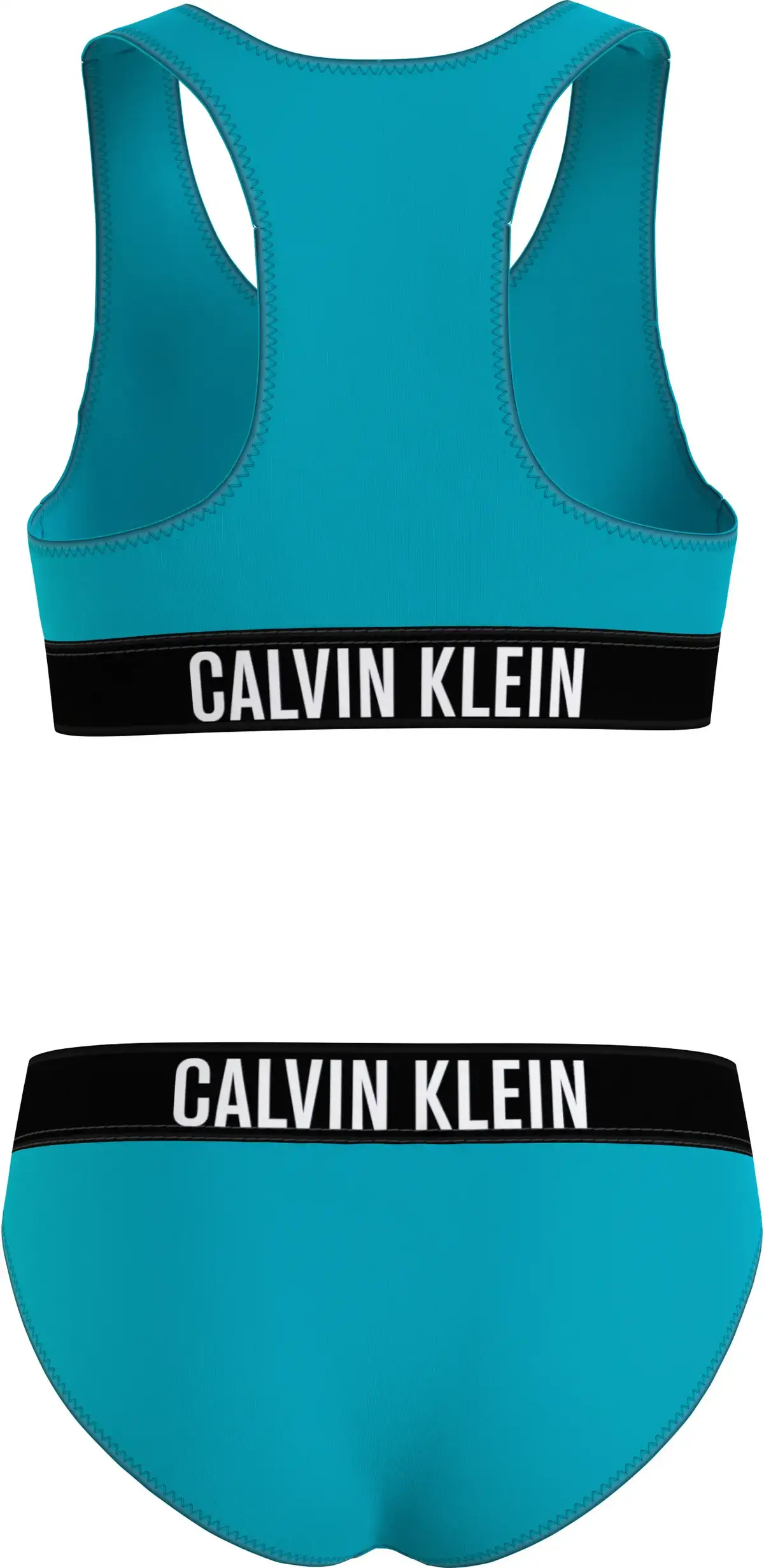 Calvin Klein BRALETTE BIKINI SET Kadın Mavi Bikini Takımı