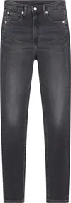 Calvin Klein HIGH RISE SKINNY, 1BY Siyah Kadın Jean Pantolon