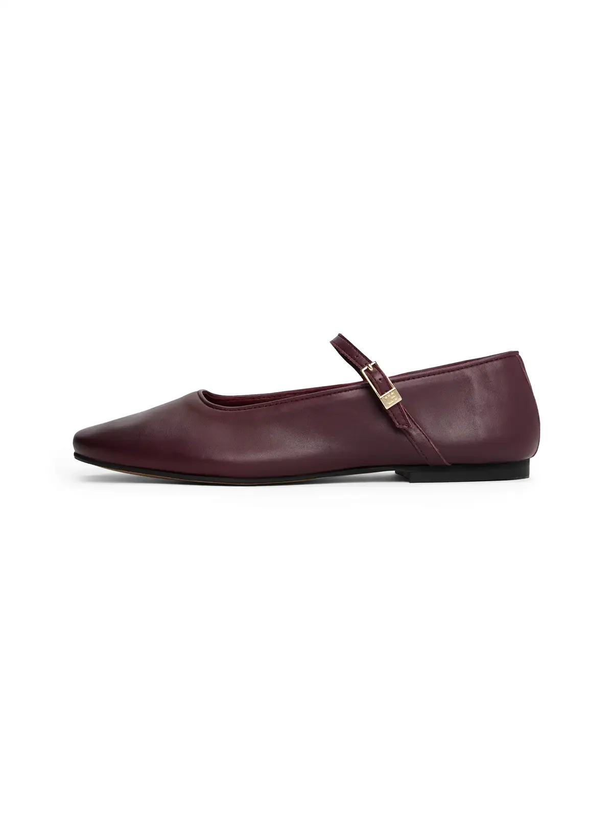 Tommy Hilfiger SMOOTH LEATHER MARYJ, H04 Bordo Kadın Babet