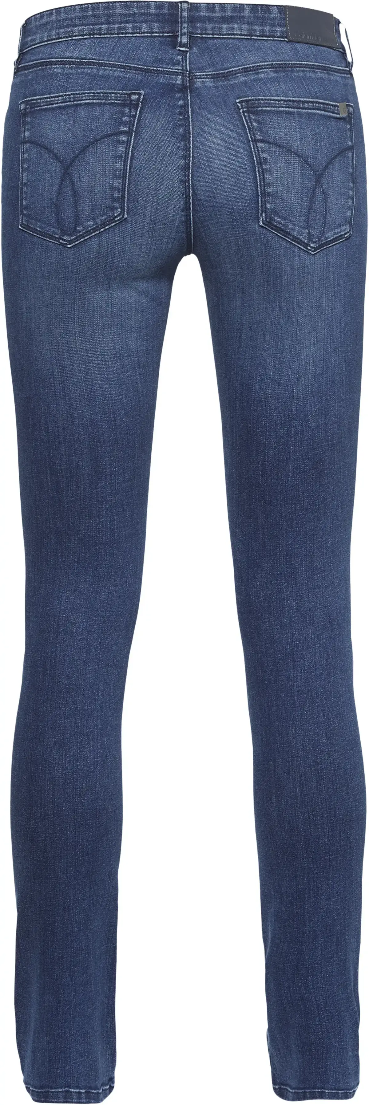 Calvin Klein Mid Rise Skinny Kadın Mavi Kot Pantolon