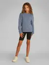 Calvin Klein MONO MINI BADGE REG Mavi Çocuk Sweatshirt