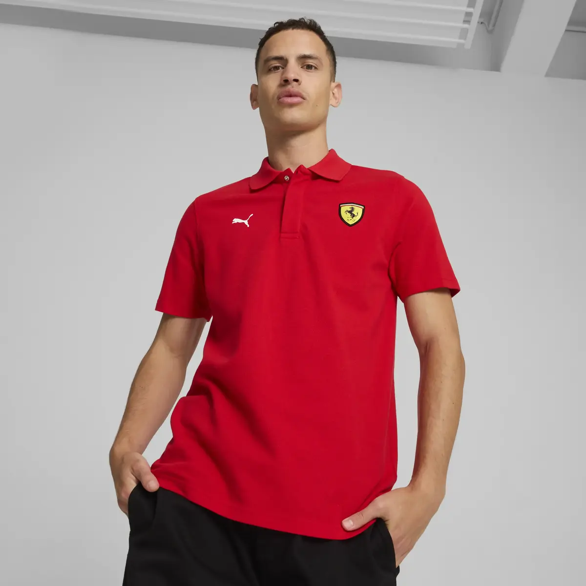 Puma Ferrari Race Graphic Polo Kırmızı Erkek T-shirt
