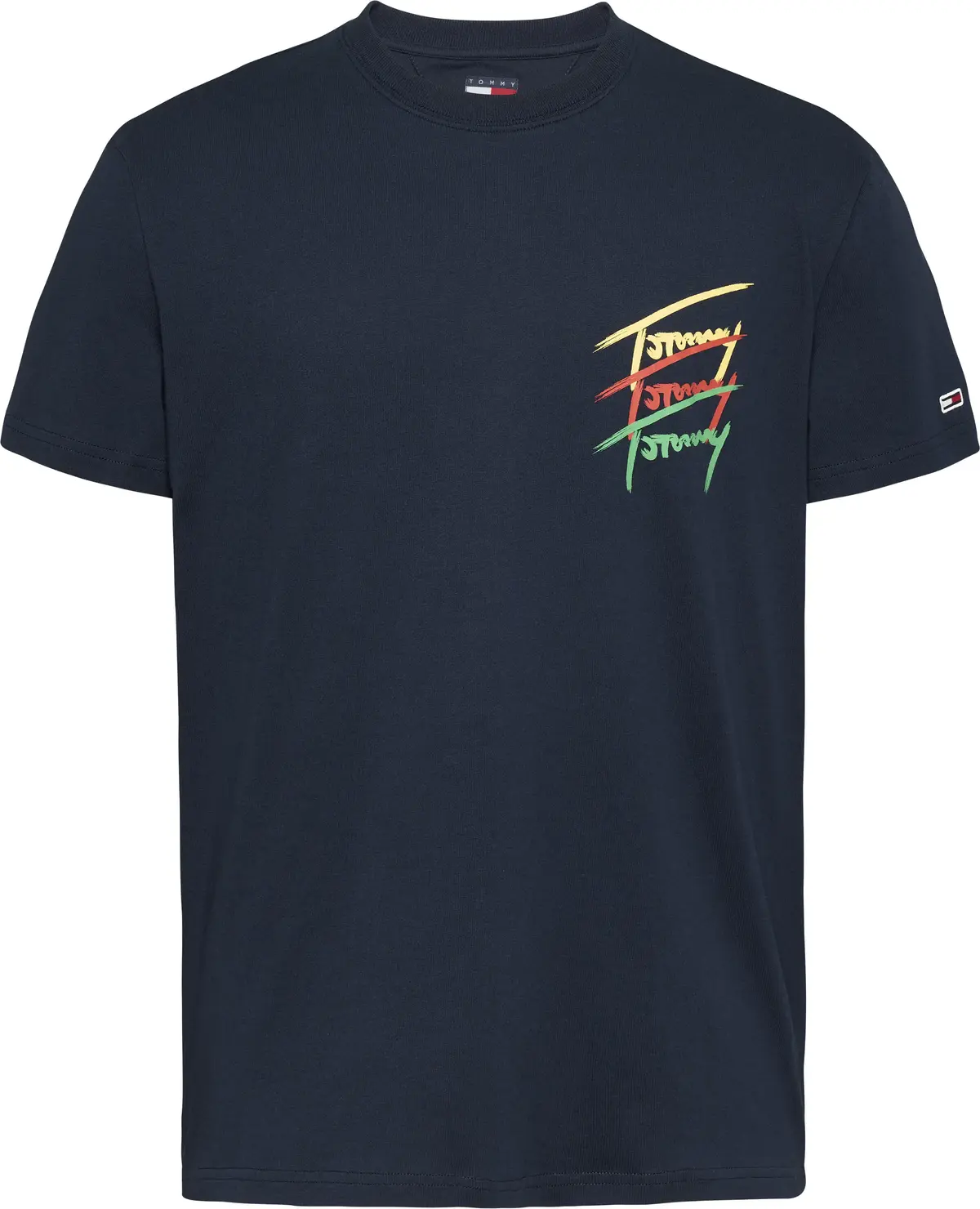 Tommy Hilfiger TJM REG TWISTED SIGN, C1G Lacivert Erkek T-Shirt & Polo