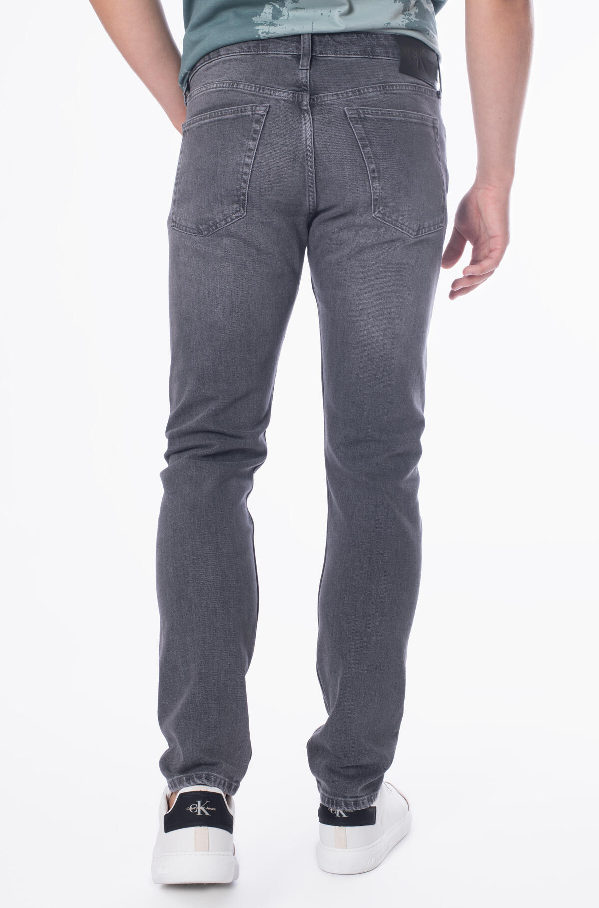 Calvin Klein SLIM TAPER, 1BZ Gri Erkek Kot Pantolon