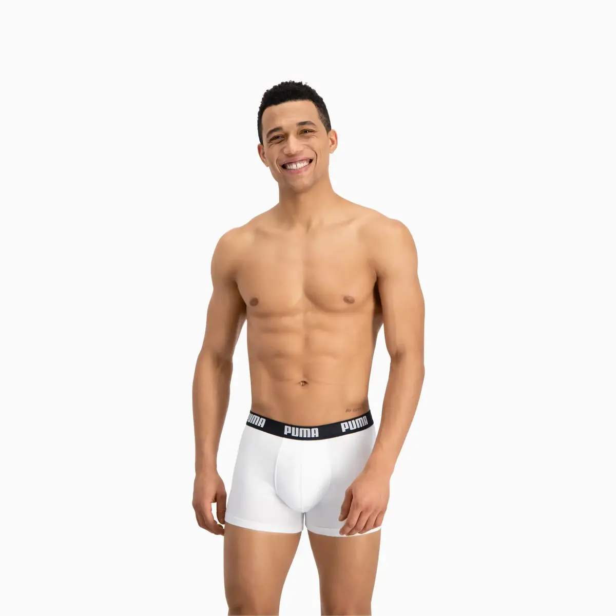 Puma PUMA BASIC BOXER 2P white / black Beyaz/Siyah Erkek 2'li Boxer