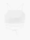 Calvin Klein CORSET STRAPS CROSSO Kadın Beyaz T-Shirt