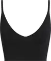 Calvin Klein RAYON SWEATER BRALET, BEH Siyah Kadın T-Shirt & Polo