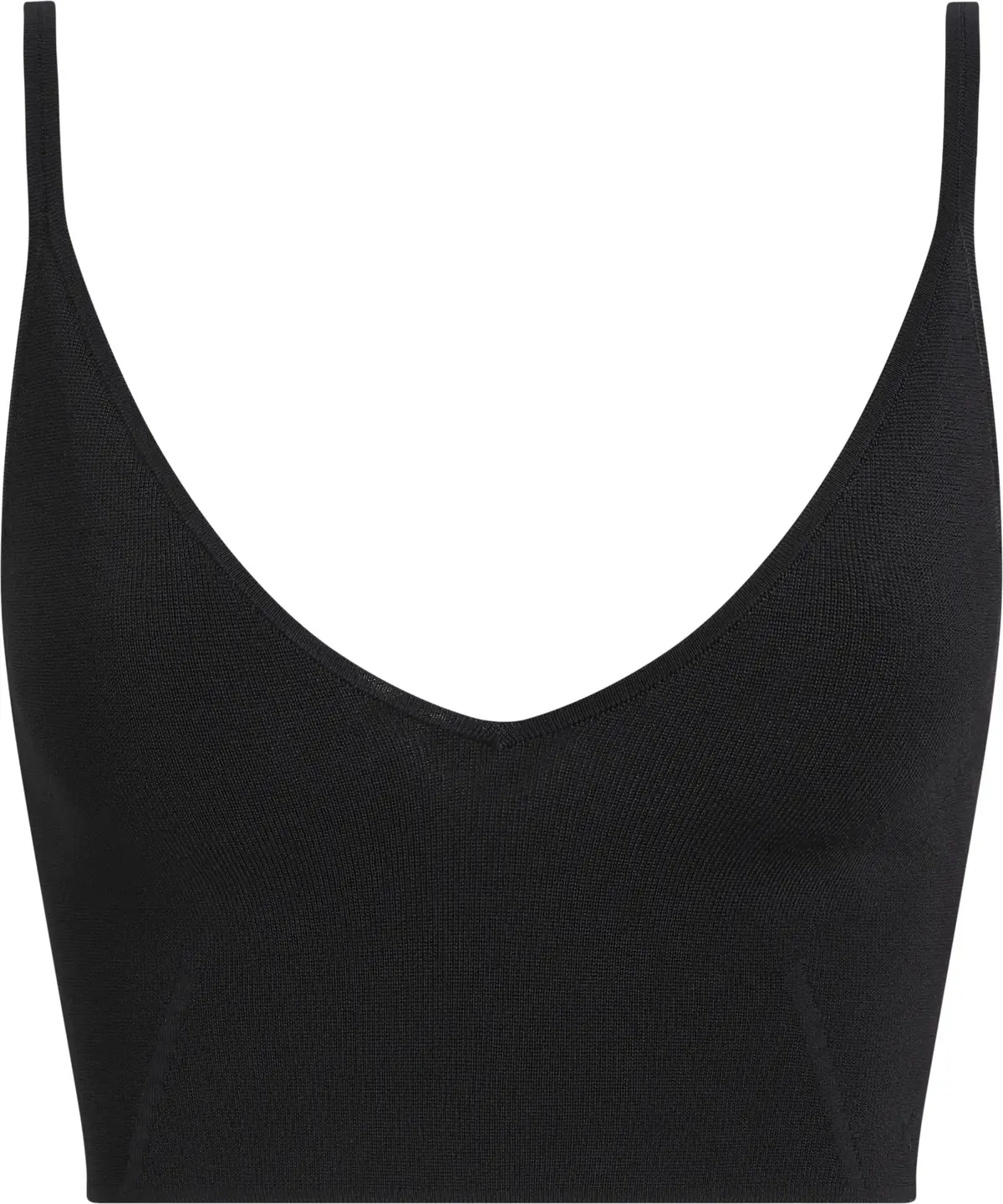 Calvin Klein RAYON SWEATER BRALET, BEH Siyah Kadın T-Shirt & Polo