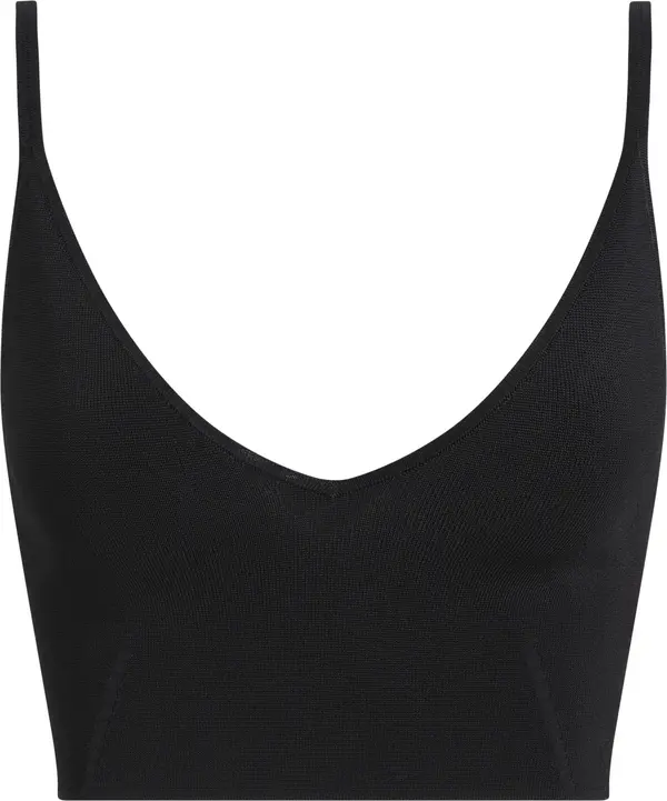 Calvin Klein RAYON SWEATER BRALET, BEH Siyah Kadın T-Shirt & Polo