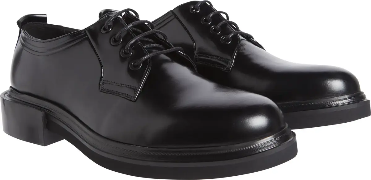 Calvin Klein POSTMAN DERBY LTH HF Erkek Siyah Ayakkabı