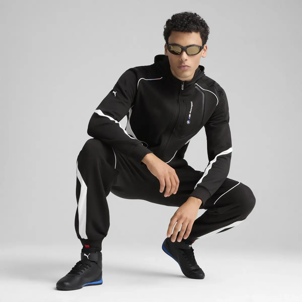 PUMA BMW MMS HOODED SWEAT JACKET Siyah Erkek Ceket