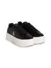 Calvin Klein BOLD FLATF LOW LACE, 0GM Siyah Kadın Spor Ayakkabı & Sneaker