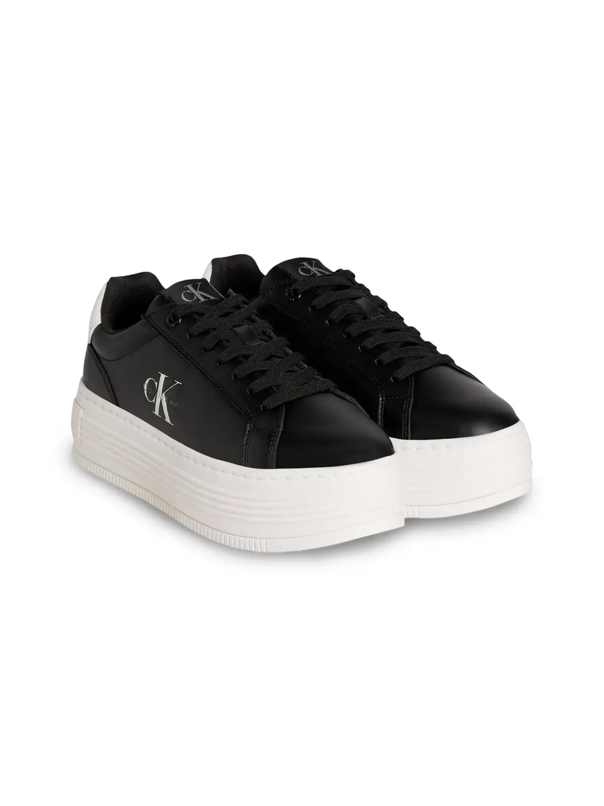 Calvin Klein BOLD FLATF LOW LACE, 0GM Siyah Kadın Spor Ayakkabı & Sneaker