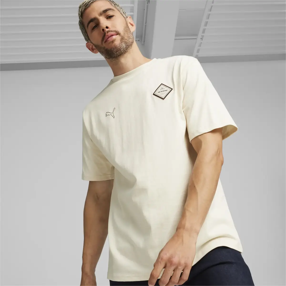 Puma PL Summer Crew Tee Bej Erkek T-Shirt