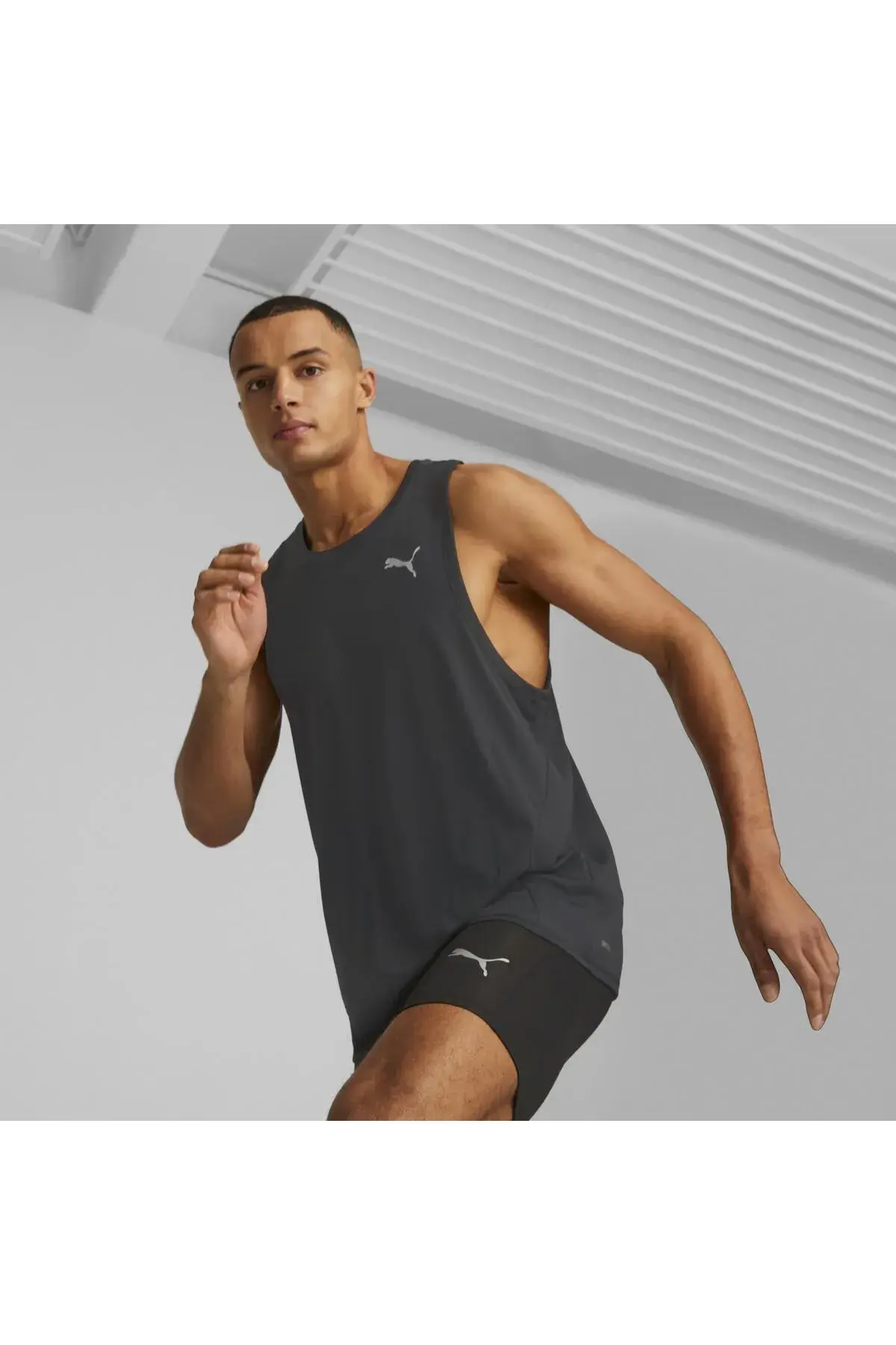 Puma RUN FAVORITE SINGLET M Siyah Erkek Spor T-Shirt