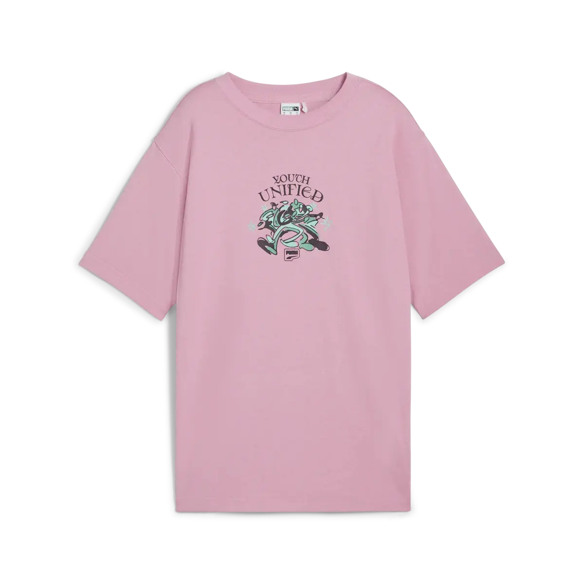 Puma DOWNTOWN Relaxed Graphic Tee Pembe Kadın T-Shirt