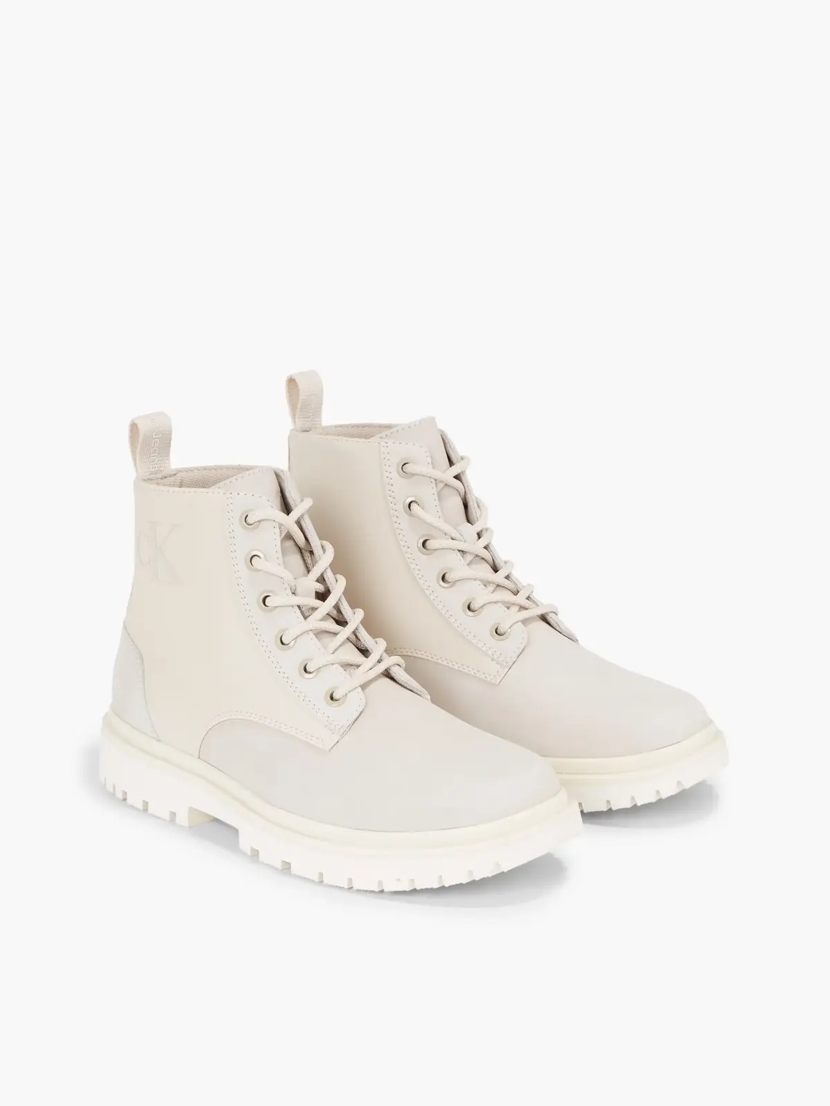 Calvin Klein EVA MID LACEUP BOOT Kadın Krem Bot