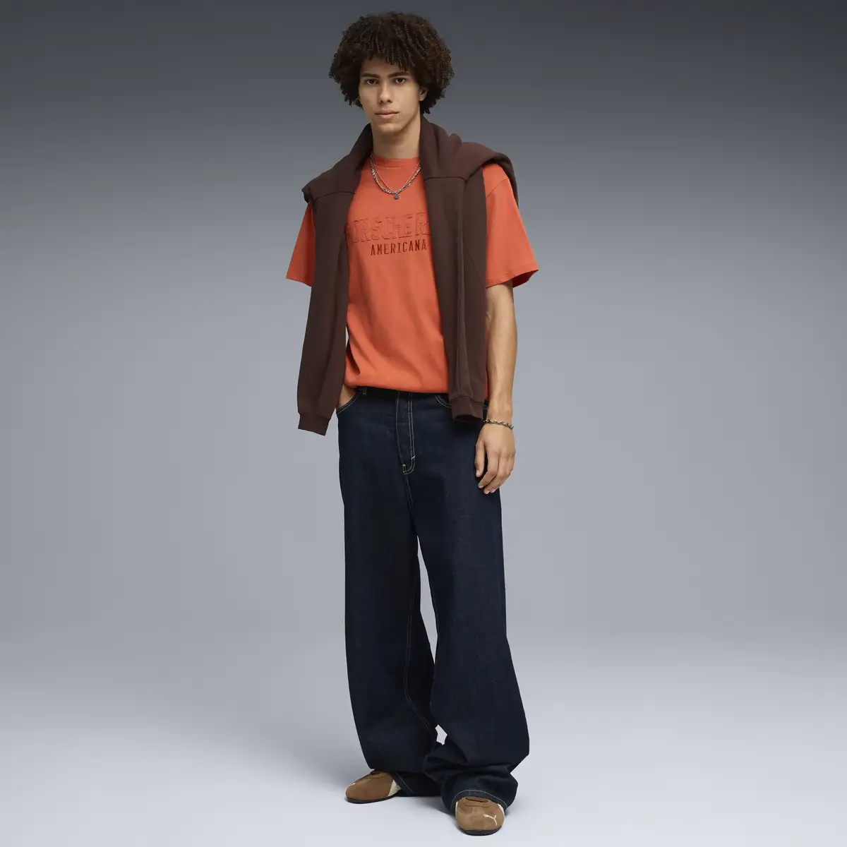 Puma PL Lifestyle Tee Turuncu Erkek T-Shirt