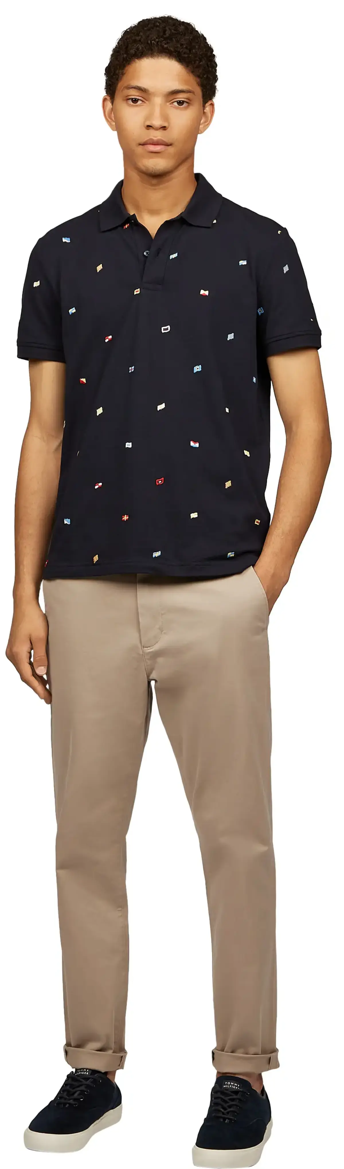 Tommy Hilfiger HARLEM CHINO SATIN, AEG Bej Erkek Pantolon