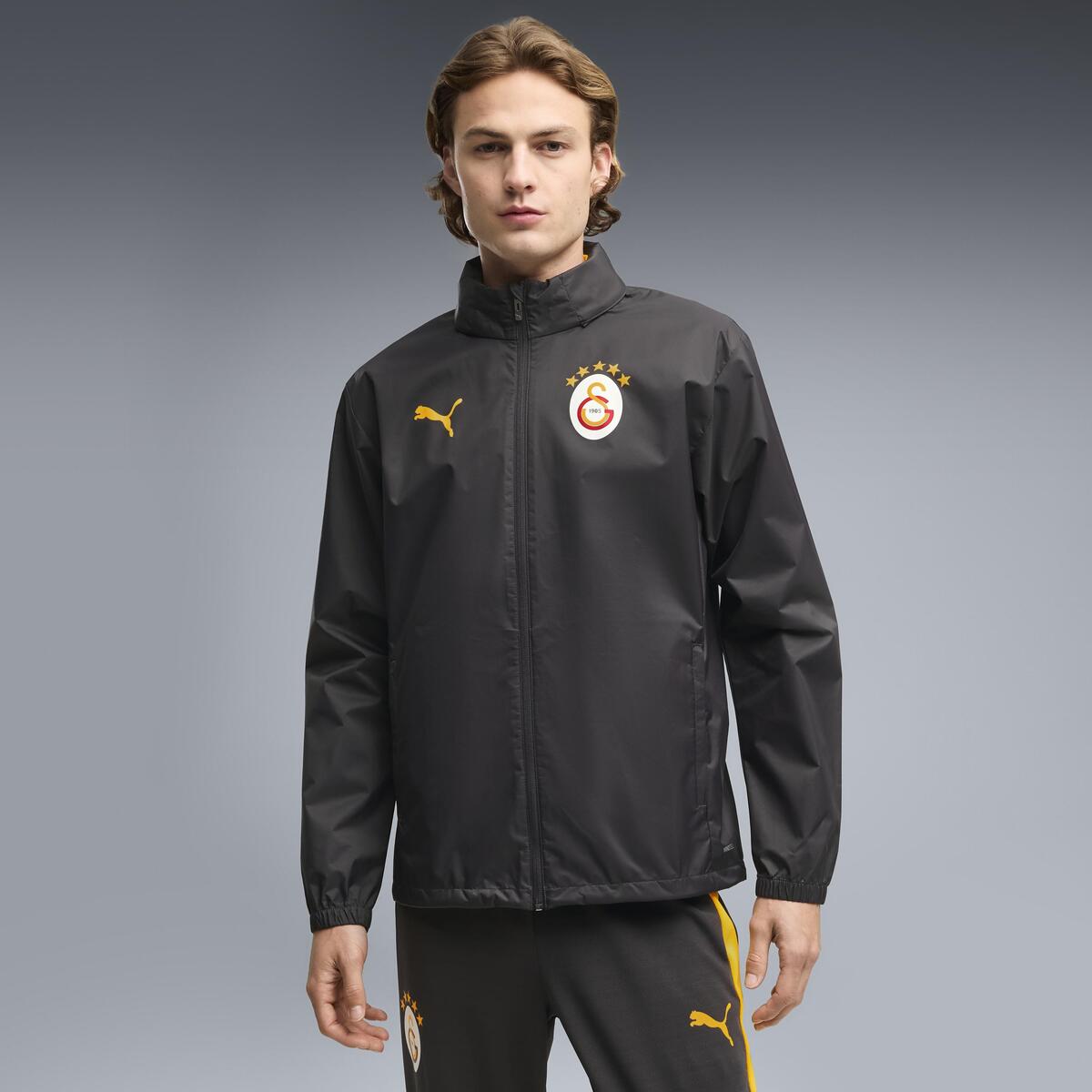 Puma GSK All-Weather Jacket Siyah Erkek Kapüşonlu Yağmurluk