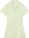 Calvin Klein COLLAR BACK TIE DRAP Kadın Yeşil Elbise